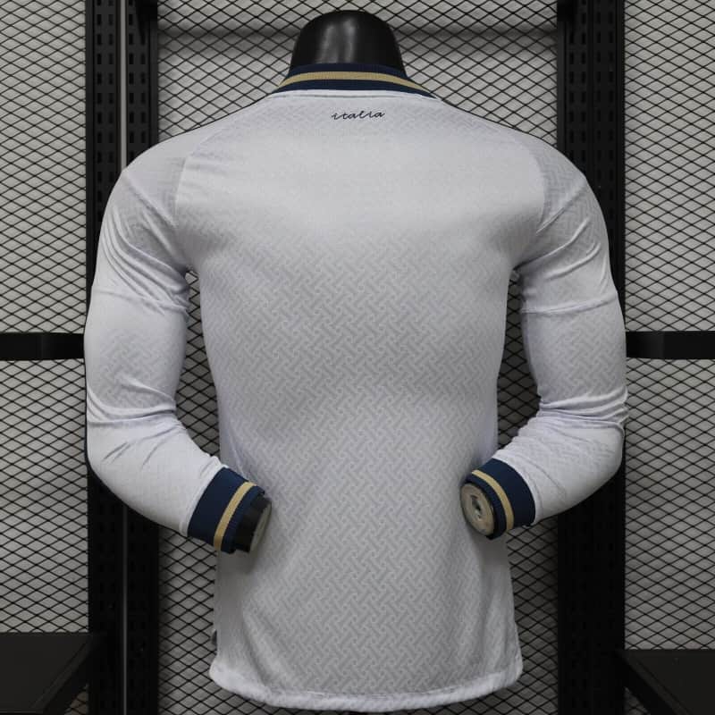 AAA(Thailand) Italy 2026 Away Long Sleeve Soccer Jersey (Player)
