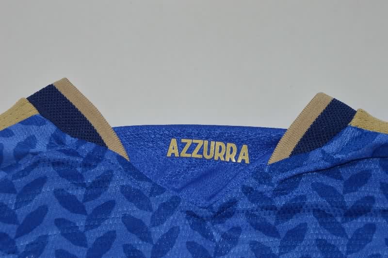 AAA(Thailand) Italy 2026 Home Long Sleeve Soccer Jersey (Player)