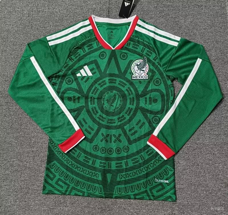AAA(Thailand) Mexico 25/26 Home Long Sleeve Soccer Jersey