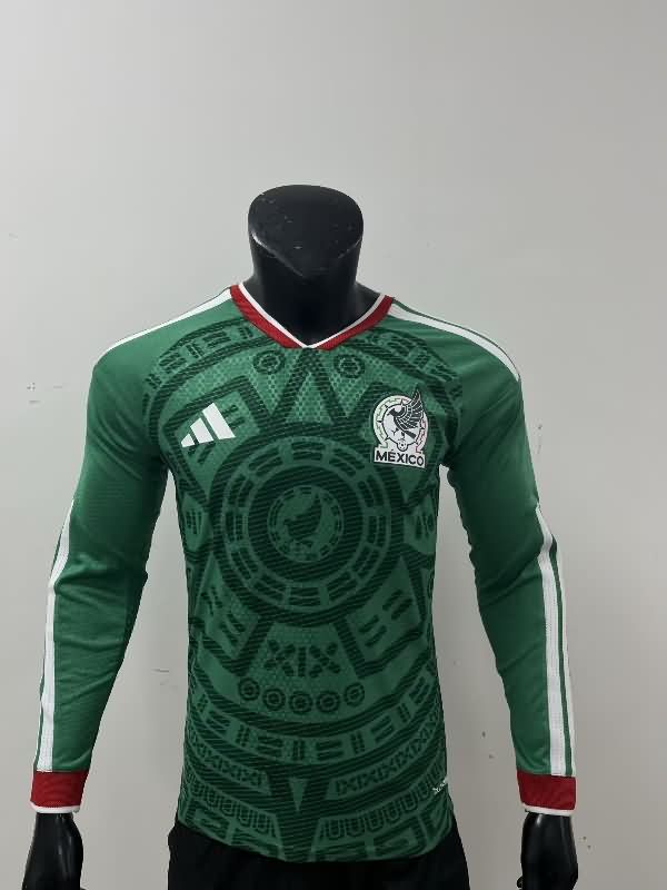 AAA(Thailand) Mexico 25/26 Home Long Sleeve Soccer Jersey (Player)