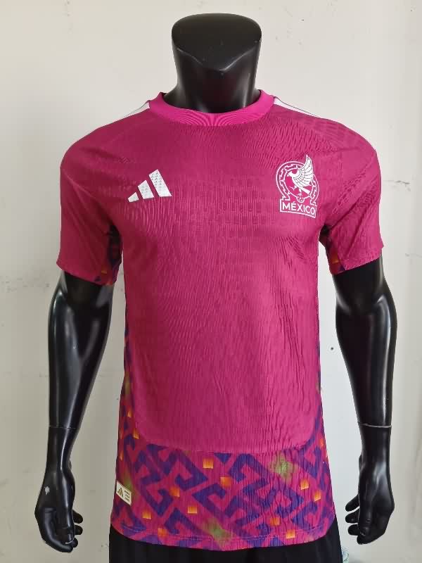 AAA(Thailand) Mexico 2025 Goalkeeper Pink Soccer Jersey (Player)