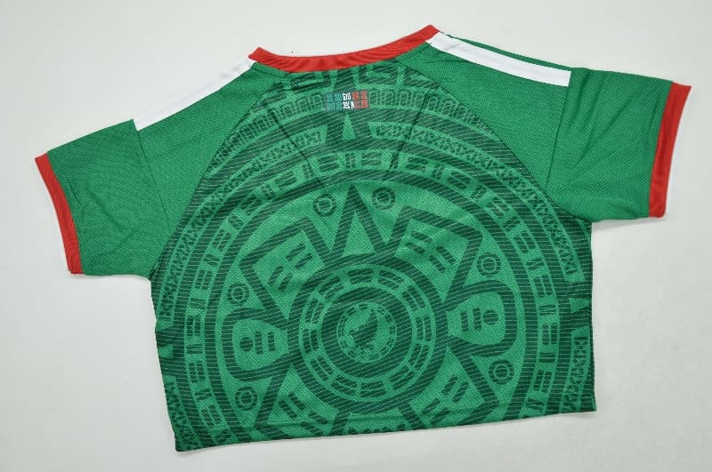 AAA(Thailand) Mexico 2026 World Cup Home Women Cropped Soccer Jersey