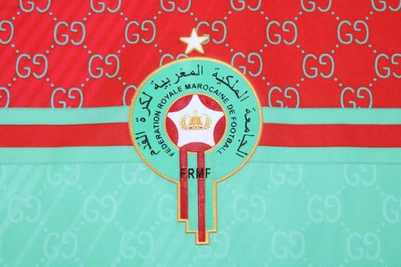 AAA(Thailand) Morocco 2022 Red Green Soccer Jersey