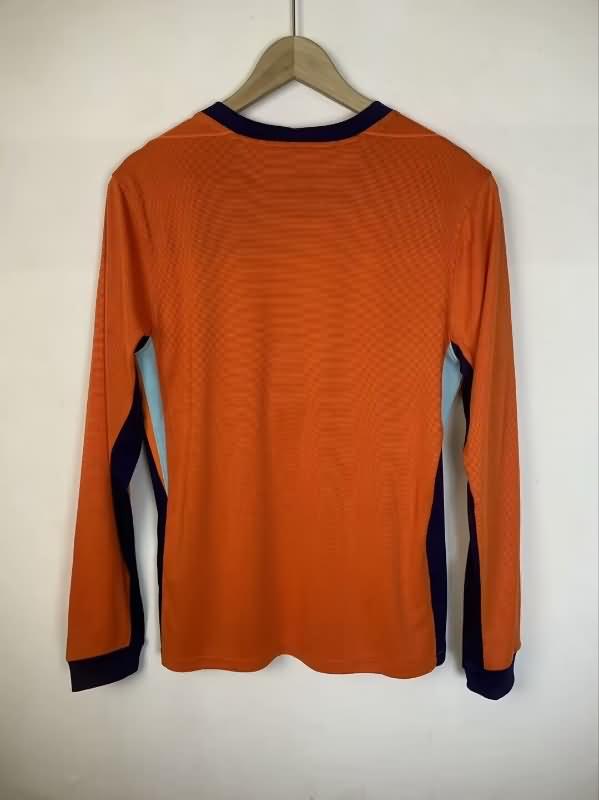 AAA(Thailand) Netherlands 2024 Home Long Sleeve Soccer Jersey