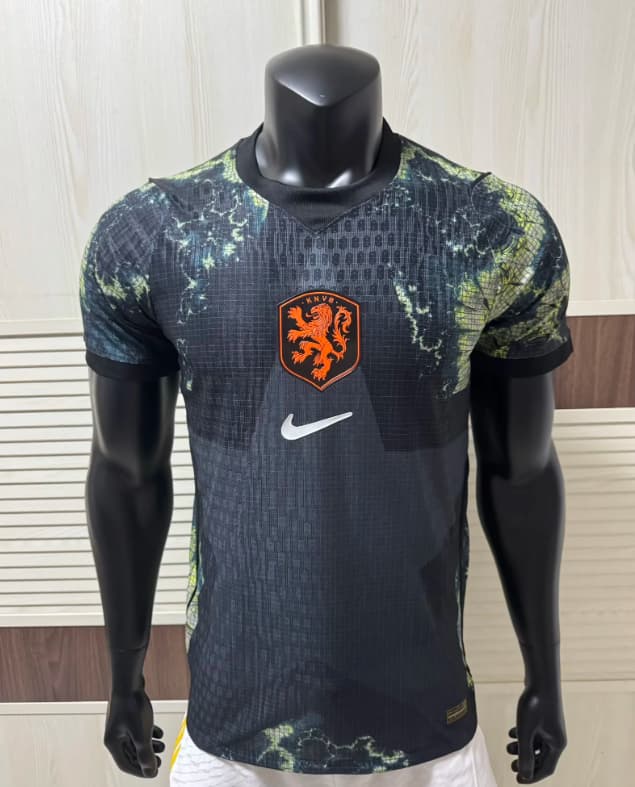 AAA(Thailand) Netherlands 2026 Goalkeeper Black Soccer Jersey (Player) AAA(Thailand) Netherlands 2026 Goalkeeper Black Soccer Jersey (Player)