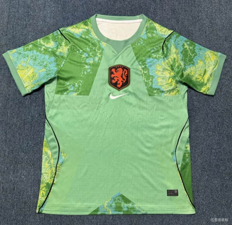 AAA(Thailand) Netherlands 2026 Goalkeeper Green Soccer Jersey AAA(Thailand) Netherlands 2026 Goalkeeper Green Soccer Jersey
