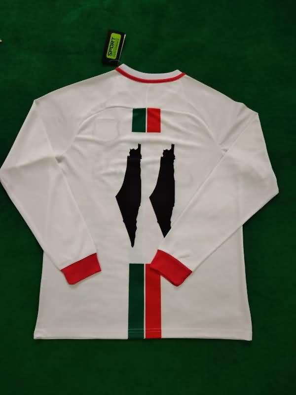 AAA(Thailand) Palestine 2023/24 White Long Sleeve Soccer Jersey