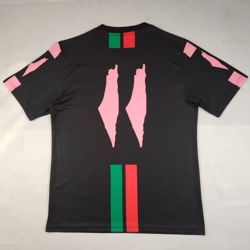 AAA(Thailand) Palestine 2025 Black Soccer Jersey