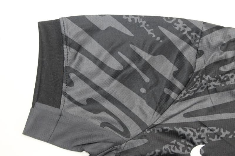 AAA(Thailand) Portugal 2024 Goalkeeper Black Soccer Jersey