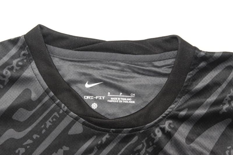 AAA(Thailand) Portugal 2024 Goalkeeper Black Soccer Jersey