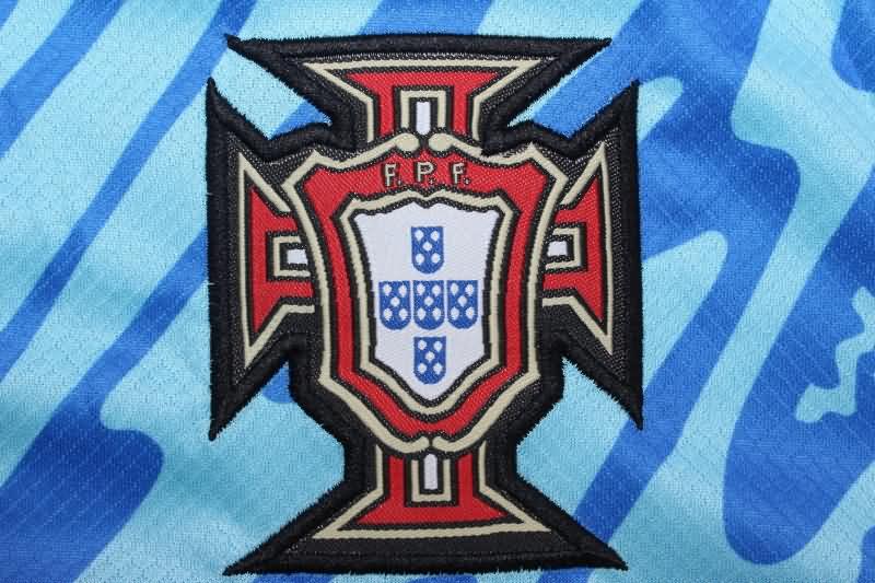 AAA(Thailand) Portugal 2024 Goalkeeper Blue Soccer Jersey