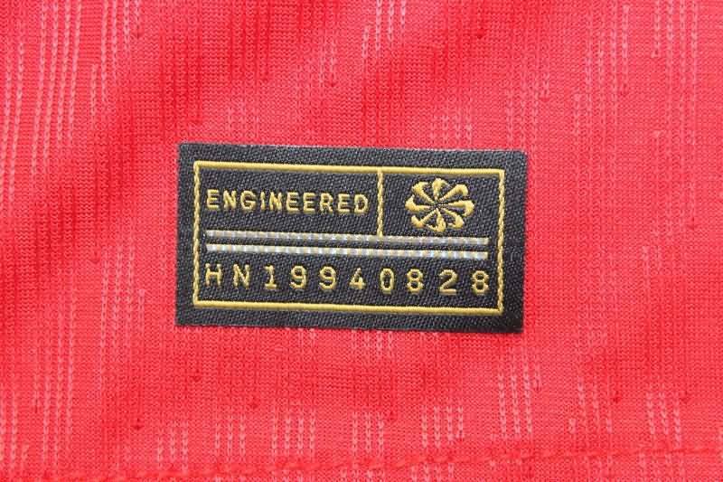 AAA(Thailand) Portugal 2024 Home Long Sleeve Soccer Jersey(Player)