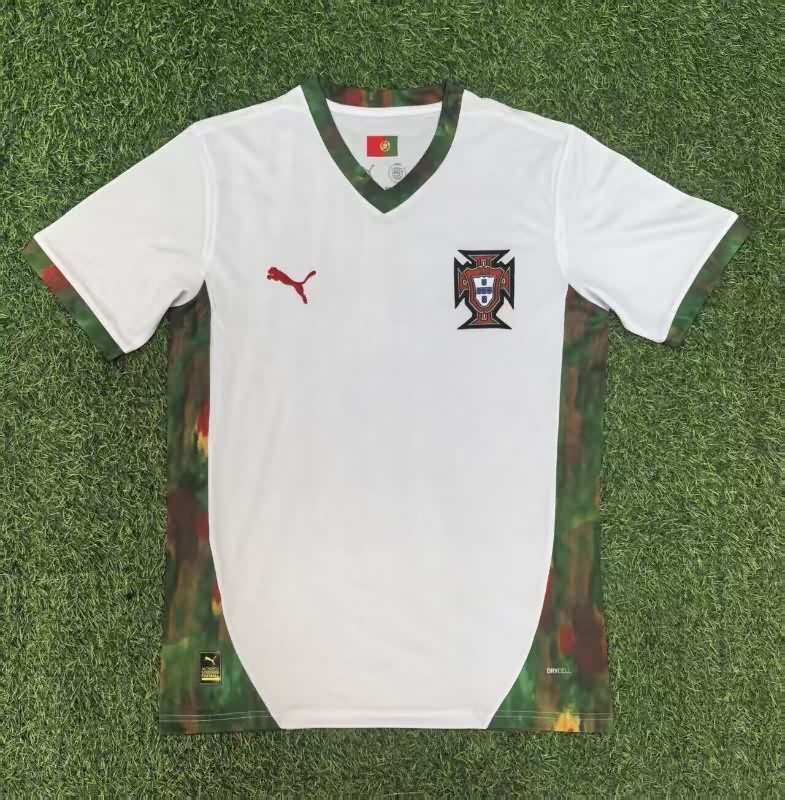 AAA(Thailand) Portugal 25/26 White Soccer Jersey
