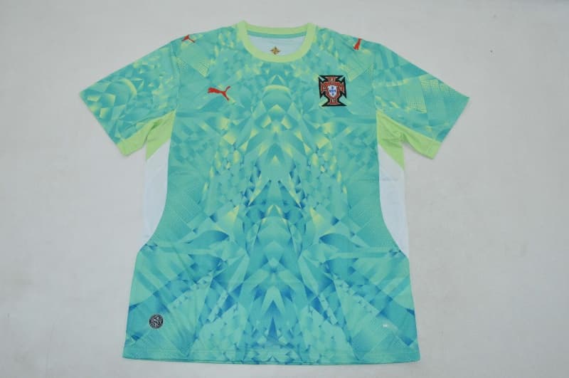 AAA(Thailand) Portugal 2026 Goalkeeper Green Soccer Jersey