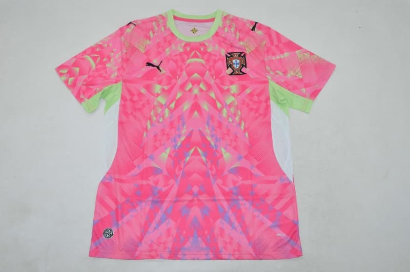 AAA(Thailand) Portugal 2026 Goalkeeper Pink Soccer Jersey