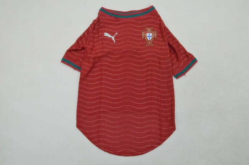 AAA(Thailand) Portugal 2026 Home Pet Soccer Jersey AAA(Thailand) Portugal 2026 Home Pet Soccer Jersey