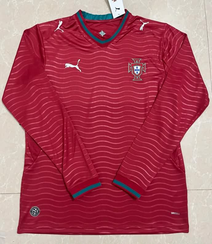 AAA(Thailand) Portugal 2026 World Cup Home Long Sleeve Soccer Jersey AAA(Thailand) Portugal 2026 World Cup Home Long Sleeve Soccer Jersey