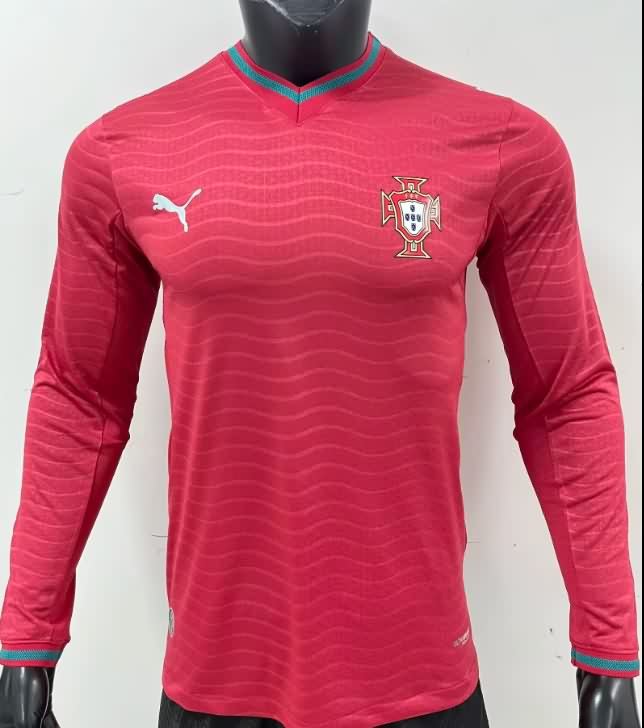 AAA(Thailand) Portugal 2026 World Cup Home Long Sleeve Soccer Jersey (Player) AAA(Thailand) Portugal 2026 World Cup Home Long Sleeve Soccer Jersey (Player)