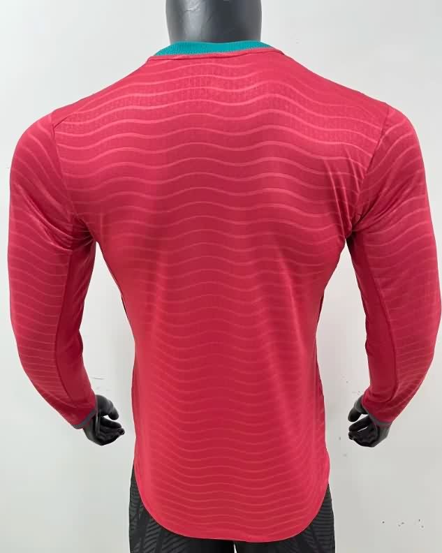 AAA(Thailand) Portugal 2026 World Cup Home Long Sleeve Soccer Jersey (Player)