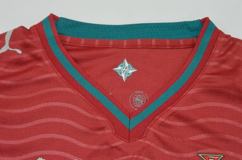 AAA(Thailand) Portugal 2026 World Cup Home Women Cropped Soccer Jersey