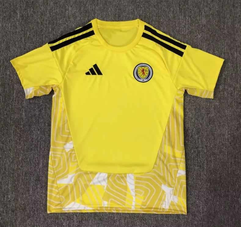 AAA(Thailand) Scotland 2026 Goalkeeper Yellow Soccer Jersey