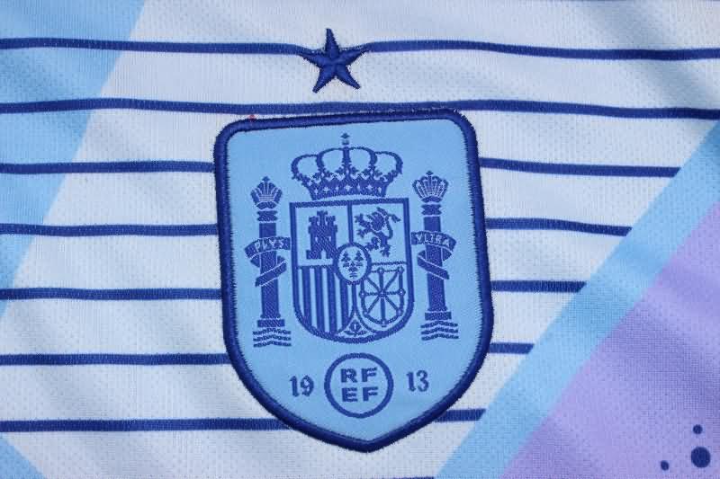 AAA(Thailand) Spain 2024 Goalkeeper Blue Soccer Jersey