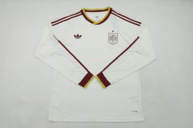 AAA(Thailand) Spain 2026 World Cup Away Long Sleeve Soccer Jersey