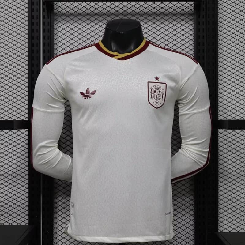 AAA(Thailand) Spain 2026 World Cup Away Long Sleeve Soccer Jersey (Player) AAA(Thailand) Spain 2026 World Cup Away Long Sleeve Soccer Jersey (Player)