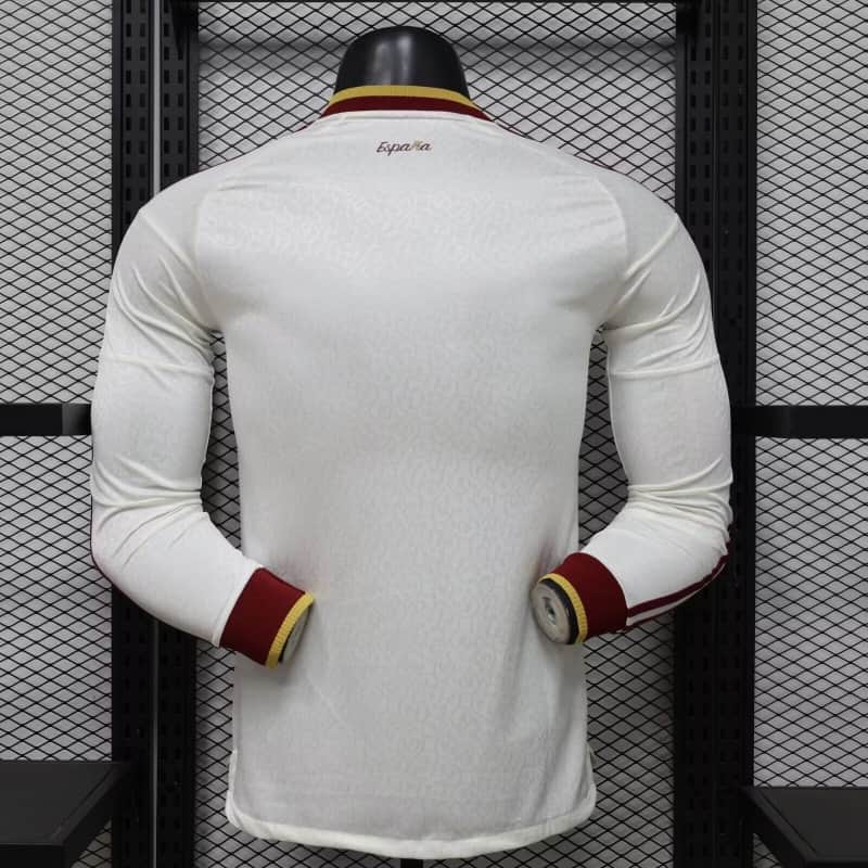 AAA(Thailand) Spain 2026 World Cup Away Long Sleeve Soccer Jersey (Player)