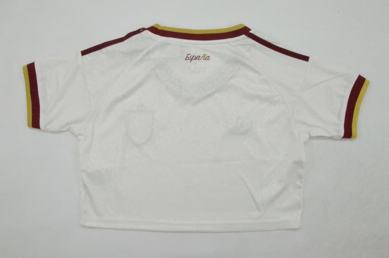 AAA(Thailand) Spain 2026 World Cup Away Women Cropped Soccer Jersey
