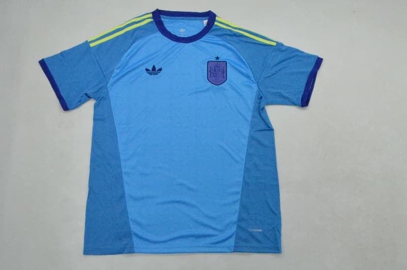 AAA(Thailand) Spain 2026 World Cup Goalkeeper Blue Soccer Jersey 02 AAA(Thailand) Spain 2026 World Cup Goalkeeper Blue Soccer Jersey 02