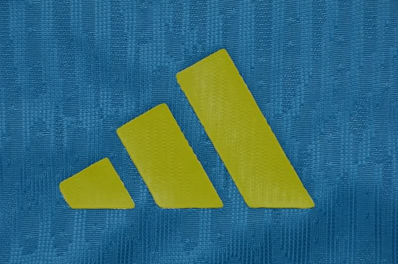 AAA(Thailand) Spain 2026 World Cup Goalkeeper Blue Soccer Jersey (Player)