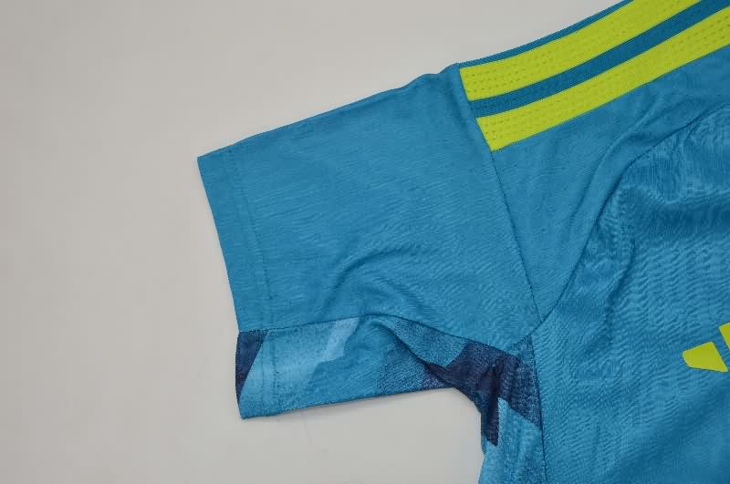 AAA(Thailand) Spain 2026 World Cup Goalkeeper Blue Soccer Jersey (Player)