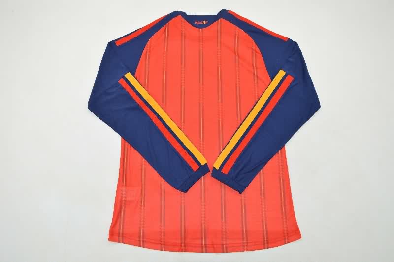 AAA(Thailand) Spain 2026 World Cup Home Long Sleeve Soccer Jersey (Player)