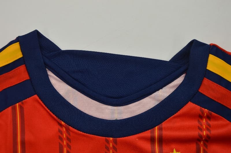 AAA(Thailand) Spain 2026 World Cup Home Women Cropped Soccer Jersey