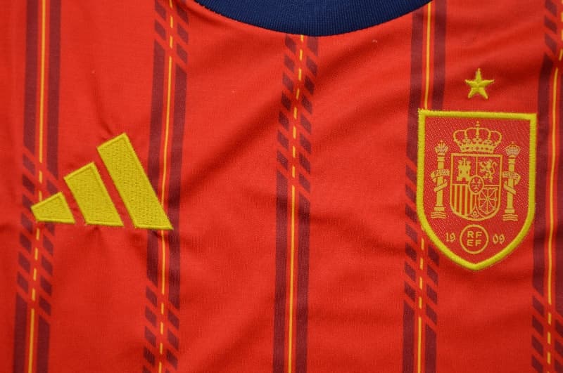 AAA(Thailand) Spain 2026 World Cup Home Women Cropped Soccer Jersey
