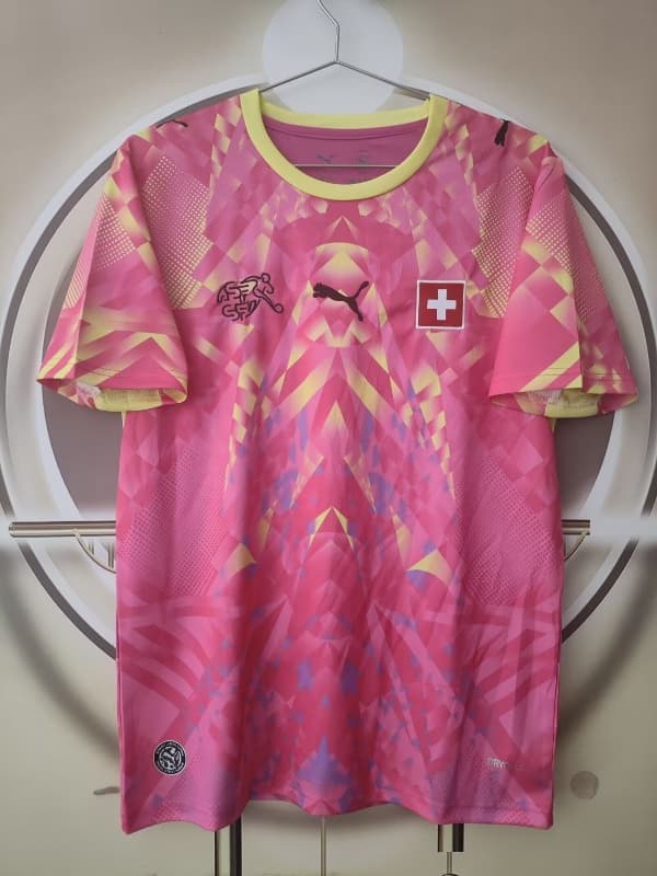 AAA(Thailand) Switzerland 2026 Goalkeeper Pink Soccer Jersey