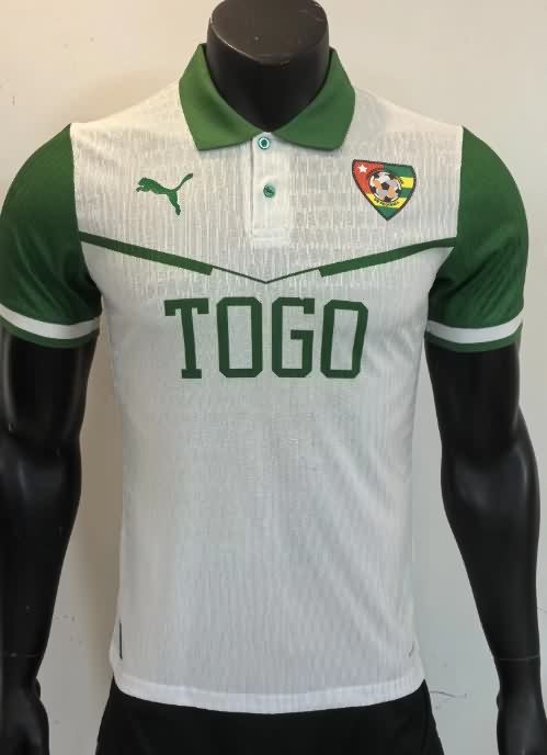 AAA(Thailand) Togo 2025 White Soccer Jersey (Player) AAA(Thailand) Togo 2025 White Soccer Jersey (Player)