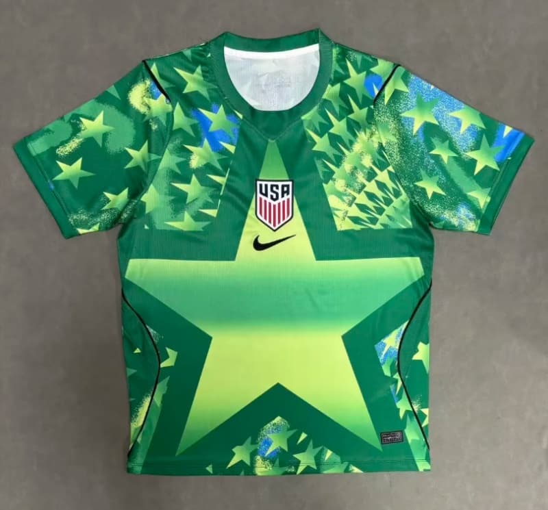 AAA(Thailand) USA 2026 Goalkeeper Green Soccer Jersey