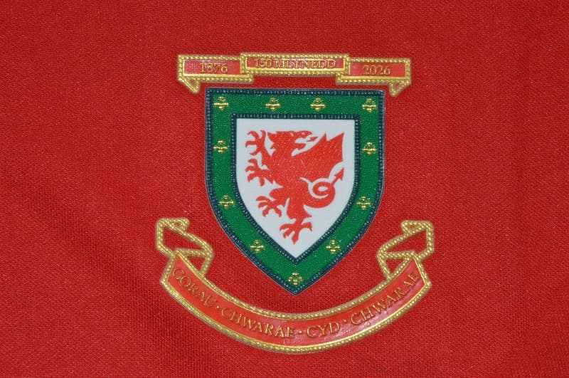 AAA(Thailand) Wales 2026 150th Anniversary Long Sleeve Soccer Jersey