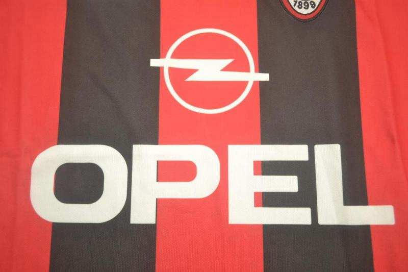 AAA(Thailand) AC Milan 2000/02 Home Retro Soccer Jersey