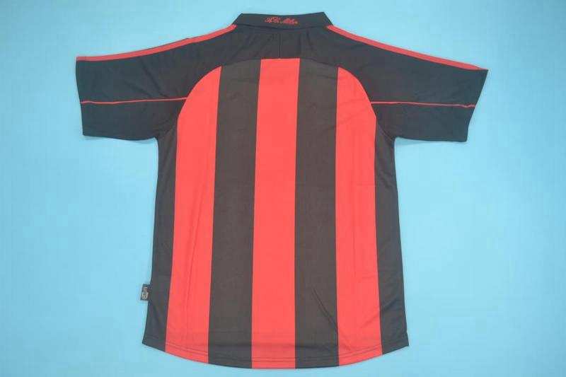 AAA(Thailand) AC Milan 2000/02 Home Retro Soccer Jersey