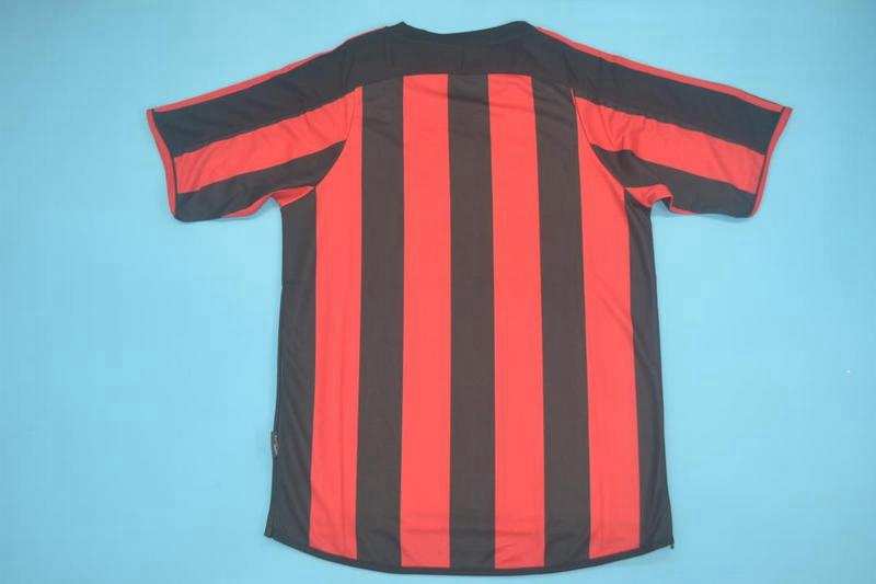 AAA(Thailand) AC Milan 2003/04 Home Retro Soccer Jersey