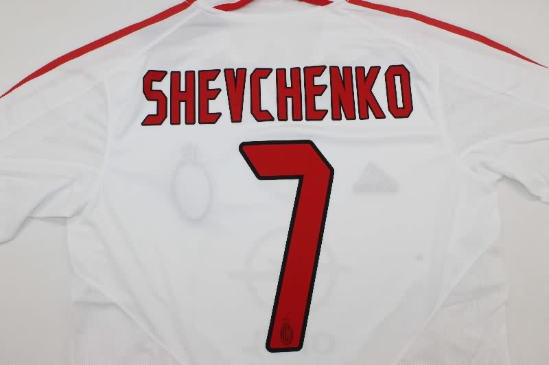 AAA(Thailand) AC Milan 2004/05 Away Retro Soccer Jersey