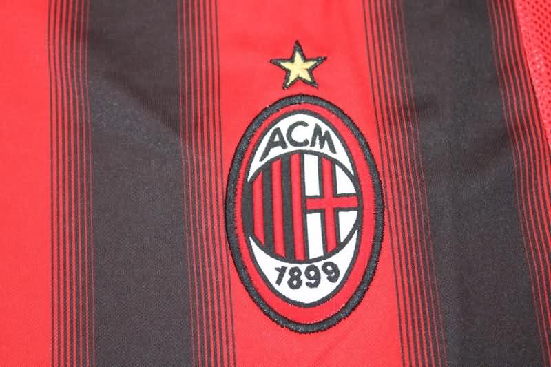 AAA(Thailand) AC Milan 2004/05 Home Long Sleeve Retro Soccer Jersey