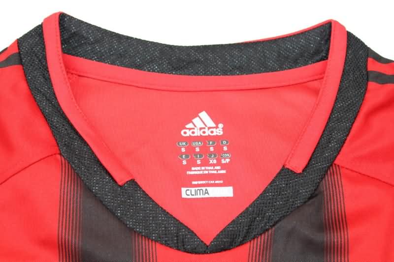 AAA(Thailand) AC Milan 2004/05 Home Long Sleeve Retro Soccer Jersey