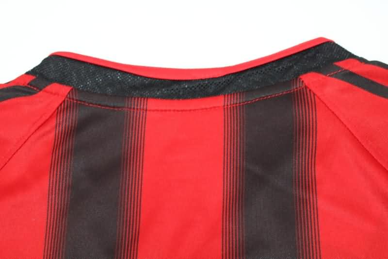 AAA(Thailand) AC Milan 2004/05 Home Long Sleeve Retro Soccer Jersey