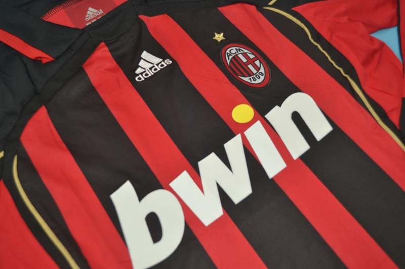 AAA(Thailand) AC Milan 2006/07 Home Retro Soccer Jersey(L/S)