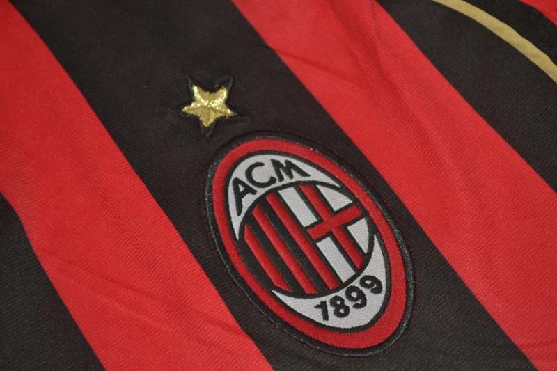 AAA(Thailand) AC Milan 2006/07 Home Retro Soccer Jersey(L/S)