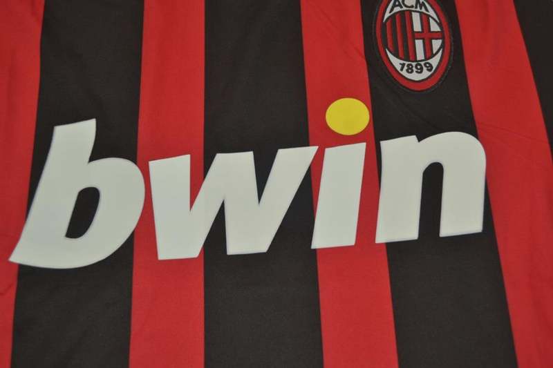 AAA(Thailand) AC Milan 2006/07 Home Retro Soccer Jersey(L/S)